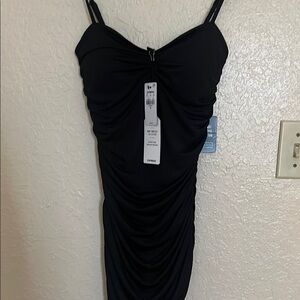 Express Black Body Contour Dress